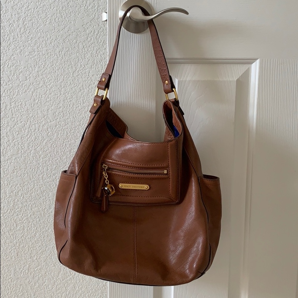 Juicy Couture brown leather shoulder bag